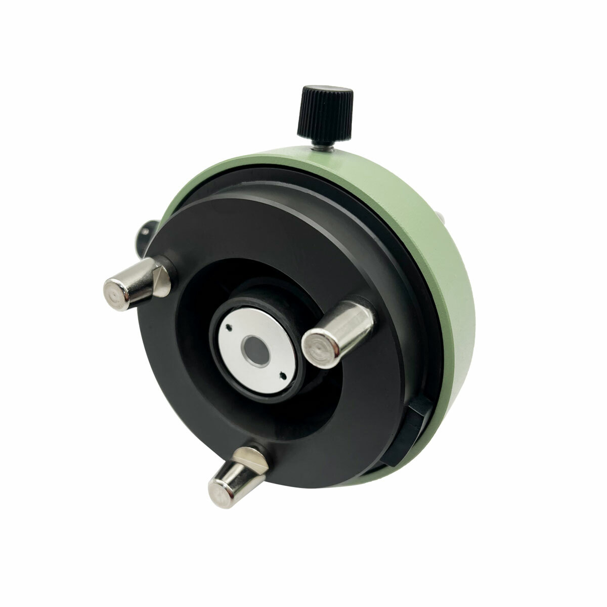 EL Metal Tribrach Adapter – 3-Jaw With Optical Plummet – For Prism & Surveying Equipment – Green Finish