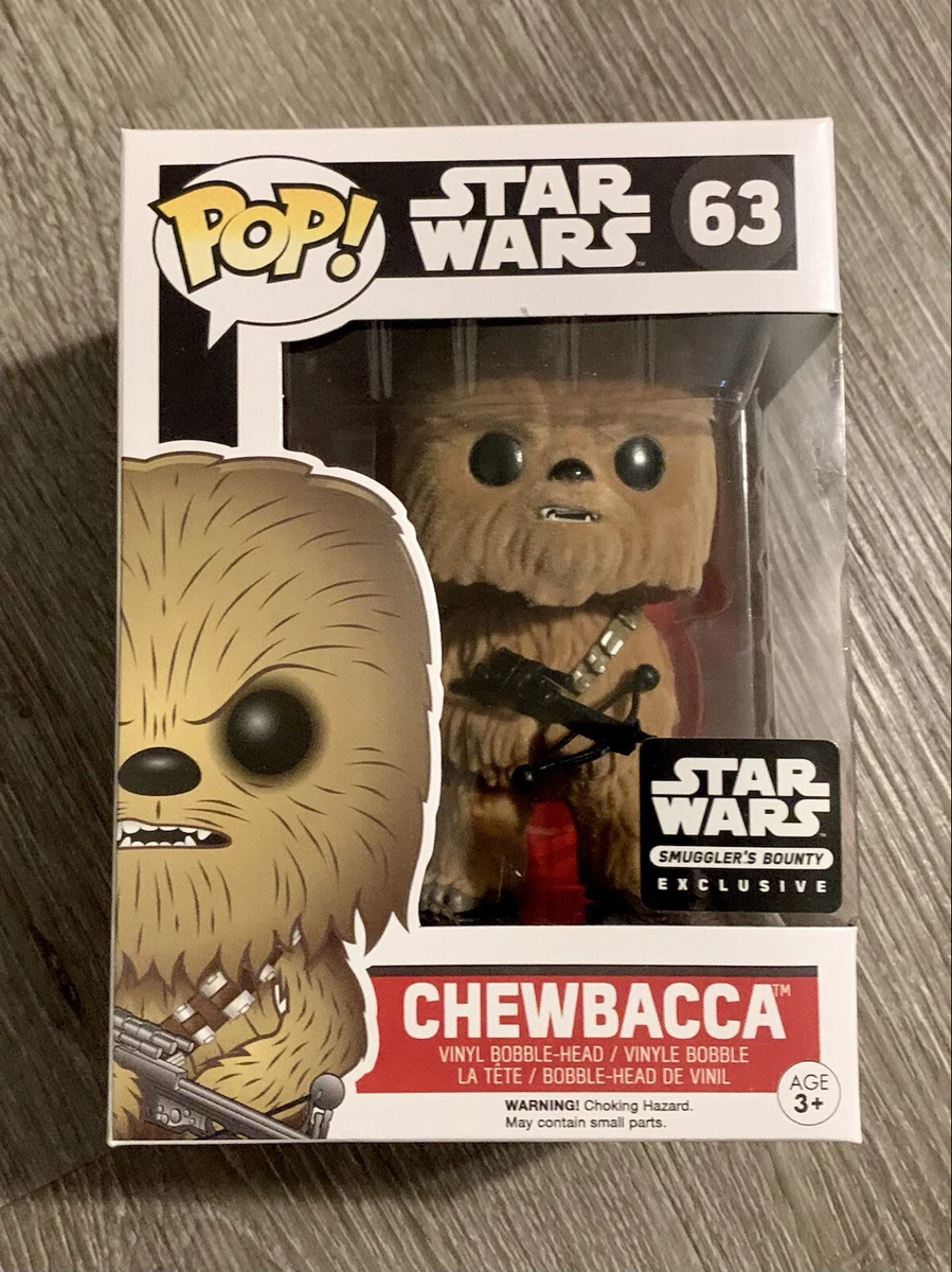 FUNKO POP STAR WARS FLOCKED CHEWBACCA 63 SMUGGLER S BOUNTY
