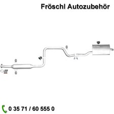 Für Honda Accord VII Tourer 2,2 CTDI CM Mitteltopf Endtopf Auspuff mit Anbausatz