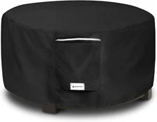 Seal Skin Round Fire Pit Cover Waterproof Heavy Duty, Round 28” Dia X 16”H