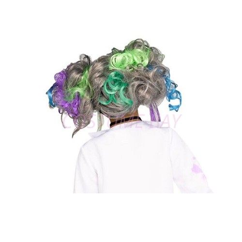 Red Descendants Wig Costume Cosplay Halloween Party Synthetic Hair Accessories - Picture 5 of 38