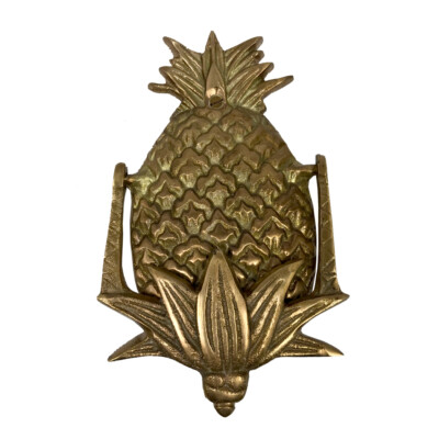 5-1/2'' Antiqued Brass Pineapple Door Knocker- Antique Vintage Style
