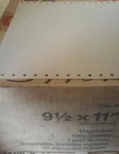 Fan fold tractor fed 20 pound bond computer paper 100 sheets