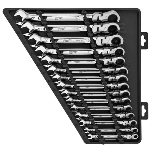 Milwaukee 48-22-9513 Juego de llaves de cabeza flexible métrica de 15 piezas - Imagen 1 de 5