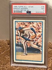 1985 Topps Glossy Dwight Gooden All Star 40 PSA 7 Rookie RC Insert Card New Case