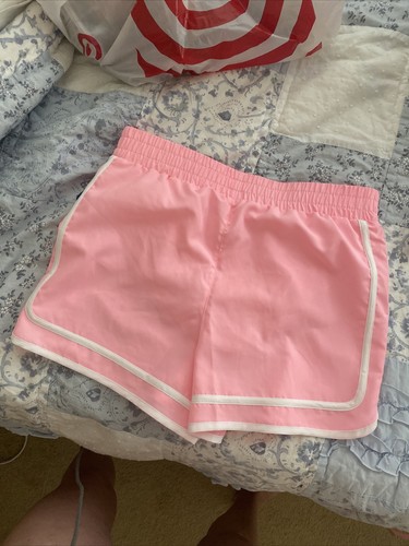 Champion Girls Athletic Shorts Pink XL Youth Logo Summer Activewear Gym Shorts - Picture 10 of 11