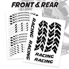 For Kawasaki Z900 /RS Ninja ZX6R Ninja 1000 SX RUN Wheel Sticker Tapes 17 inch