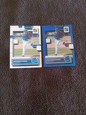 2022 Donruss Rated Rookie Jackson Kowar Kansas City Royals Base&Blue Holo #46