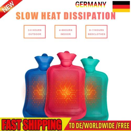 Hot Water Bottle Hot Water Bag Long Lasting 2L for Winter (Multicolor 2000ml) - Picture 1 of 7