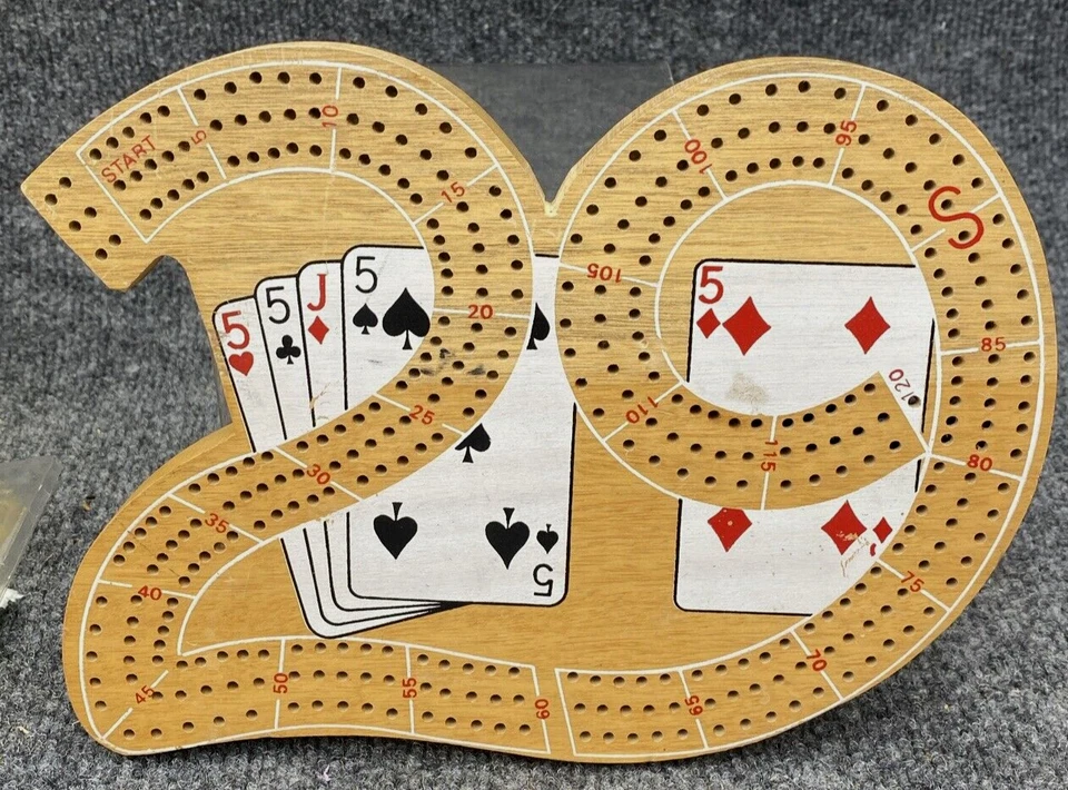 Cribbage Board Clásico 3 Pistas 29 Juego de Viaje Madera Foto 3 de 4