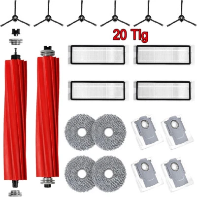 MARKENLOS 20 Stück Zubehörset für Roborock Q Revo Roboter Saugstation,Q Revo Ersatzteile