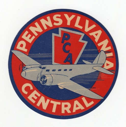 Insigne De Chapeau Vintage Pennsylvania Central Airlines (PCA) - Années 1940 - Occasion