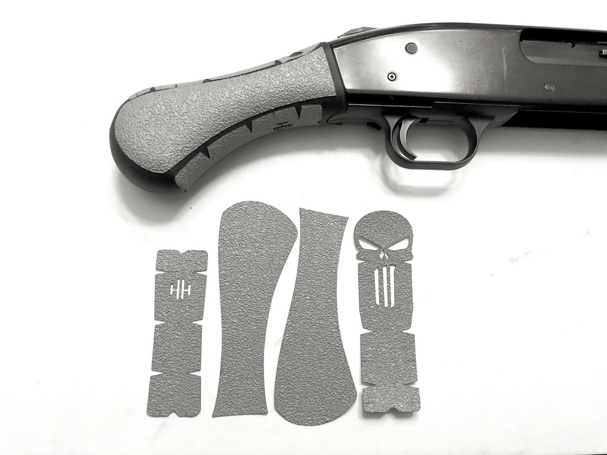HANDLEITGRIPS Gray Textured Rubber Gun Grip Tape for Mossberg 500