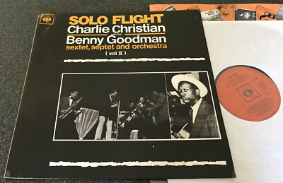 CHARLIE CHRISTIAN with BENNY GOODMAN-SOLO FLIGHT-UK CBS 1966 VINYL LP (EX/M-)