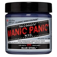 MANIC PANIC Hair Dye Semi Permanent Hair Color-Blue Steel- 4 oz
