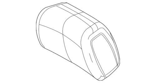 Cubierta de almohadilla de reposacabezas para Ford Flex 2009-2010 (N/P 8A8Z-74611A08-CA)