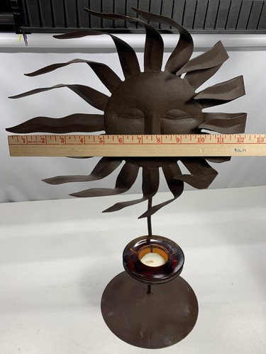 De colección Viento Soplado Ráfaga de Sol con Candelabro de Vidrio Dorado Zodax Candelabro de Vidrio - Imagen 11 de 13