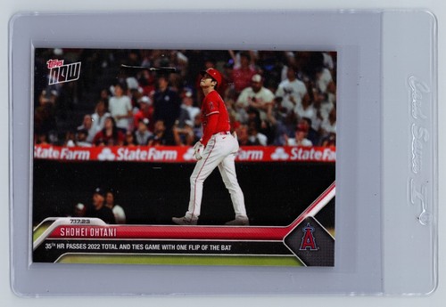 2023 MLB Topps NOW 579 SHOHEI OHTANI 35th HR BAT FLIP LOS ANGELES ANGELS