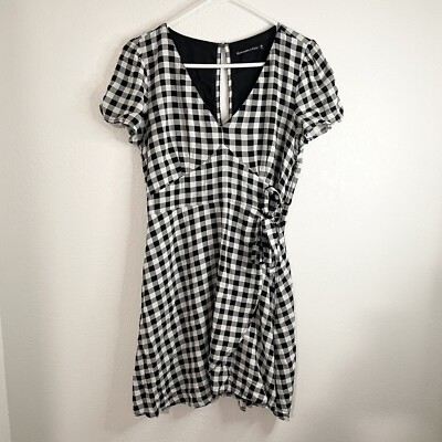 abercrombie wrap mini dress Abercrombie & Fitch long sleeve wrap mini dress in brown floral
