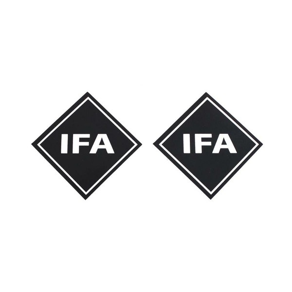 Paar IFA Aufkleber Karo Pas F Simson S50 S51 S83 SR50 SR1 SR2 Schwalbe KR51 Star-image