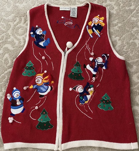 White Stag Christmas Ugly Sweater Vest 