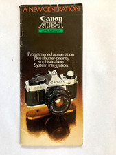 Canon AE-1 Program A New Generation Camera Booklet