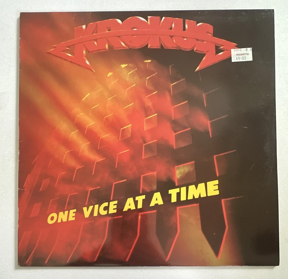 Krokus One Vice At A Time LP  Vinyl  Arista Records 1982 Heavy Metal Ex / Vg+ - Image 2 of 4
