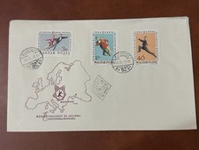 Hungary 1963 Ice Skating FDC BUDAPEST POSTMARK