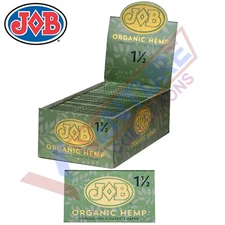 Full Box JOB Organic 1 1/2 1.5 Rolling Papers 24 Booklet (24 Paper Each)