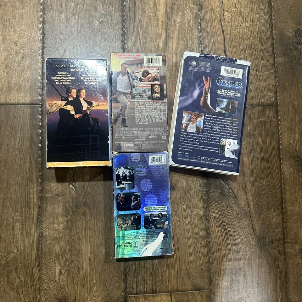 Лот из 4 видеокассет Titanic, Speed, Men In Black & Gasper - Изображение 2 из 2