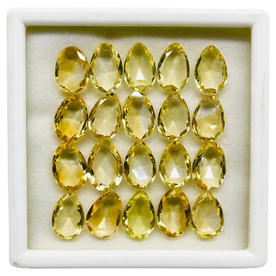 20 Pcs Natürliche Citrin 11,7-12,2mm Fancy Cut AAA Lose Edelsteine Lot