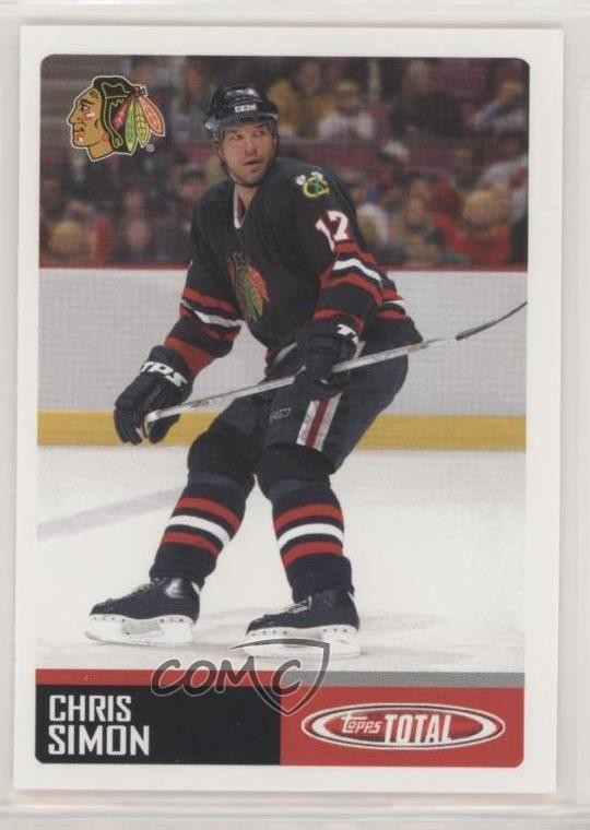 2002-03 Topps Total Chris Simon #82 0w8