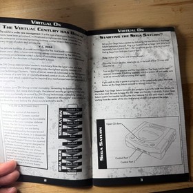 Sega Saturn - Virtual-On Cyber Troopers - Manual Only 81042