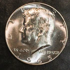 1965 SMS Kennedy Half Superb Uncirculated 40% Silver - High Quality Scans #R284