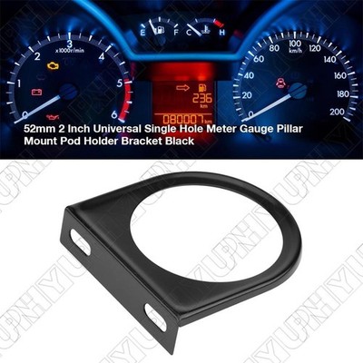 1 x 52mm 2'' Single 1 Hole Dashboard Gauge Holder Pod Auto Meter Mount Halterung