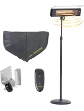Electric Patio Infrared Heater 5118 BTU Remote Indoor Outdoor Heater Sun Joe