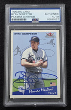 2002 RYAN DEMPSTER Signed Fleer Tradition Baseball Card-CUBS-MARLINS-PSA
