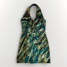 Ann Taylor Multi Colored Halter Mini  Dress Size 4