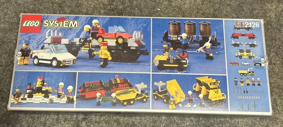 2126 Lego Cargo Train 4 vagones añadir en set 358 piezas y 5 mini figuras Nuevo en caja Foto 3 de 4