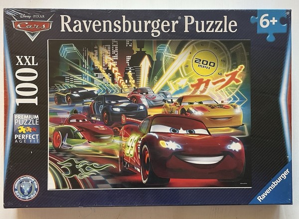 100 Teile Ravensburger Kinder Puzzle XXL Disney Pixar Cars Neon 10520-image