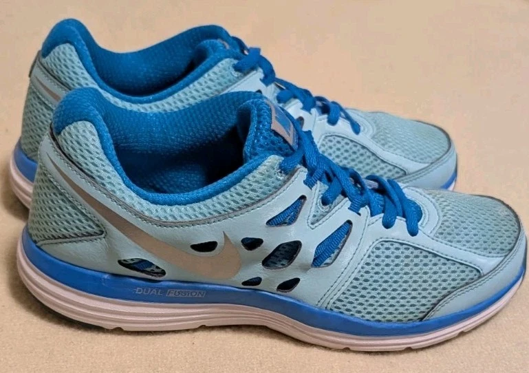 Nike Mujer Dual Fusion Lite Azul Aqua Zapatos para Correr Tenis Talla 8 S14 Foto 3 de 4