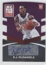 2014 Donruss Elite Status Signatures Purple Die-Cut /74 KJ McDaniels #3 Auto 2d9