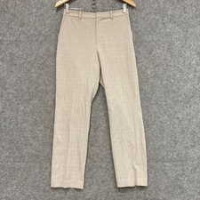 Uniqlo Pants Womens Size Small W26-27 Beige Straight Mid Rise Business 45929