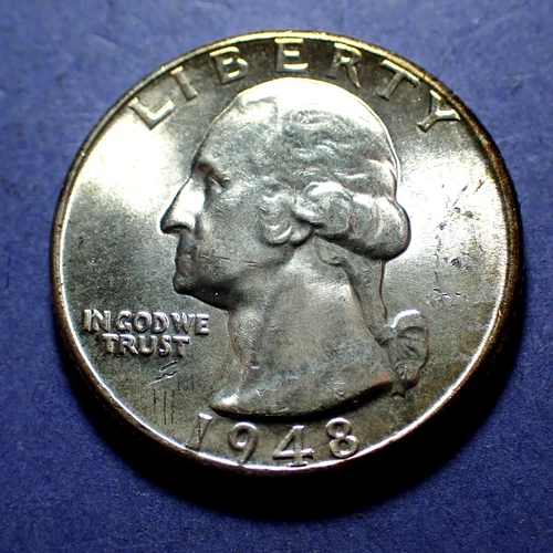 1948 Washington Quarter  BU+