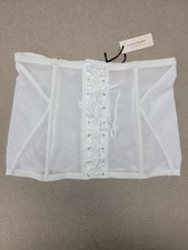 NWT SOPHIE THEALLET for Cacique Women's 14/16 Corset Lace Up Lingerie Bustier