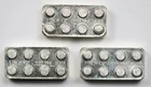 Lot 3 x Monarch Precious Metals 999 Fine Silver 1 oz Stacker Lego Brick