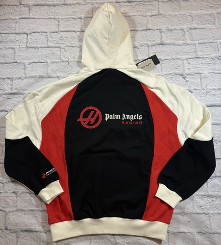 Palm Angels X Haas MoneyGram F1 Racing Oversized Hoodie Sweatshirt *$1100* NWT
