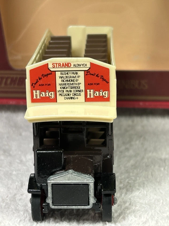 Y-23 1922 AEC Omnibus Haig Matchbox Models of Yesteryear England Lesney 1982 VTG - Image 2 of 4
