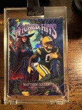 2025 Wild Card Haunted Hits “wicked Hits” Matthew Golden 1/1 Rookie Cracked Ice