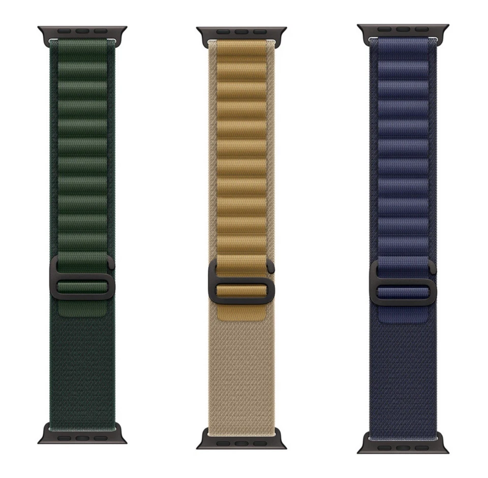 Genuine Apple Watch Ultra Alpine Loop Band Strap 49mm 46mm 45mm - Black Titanium